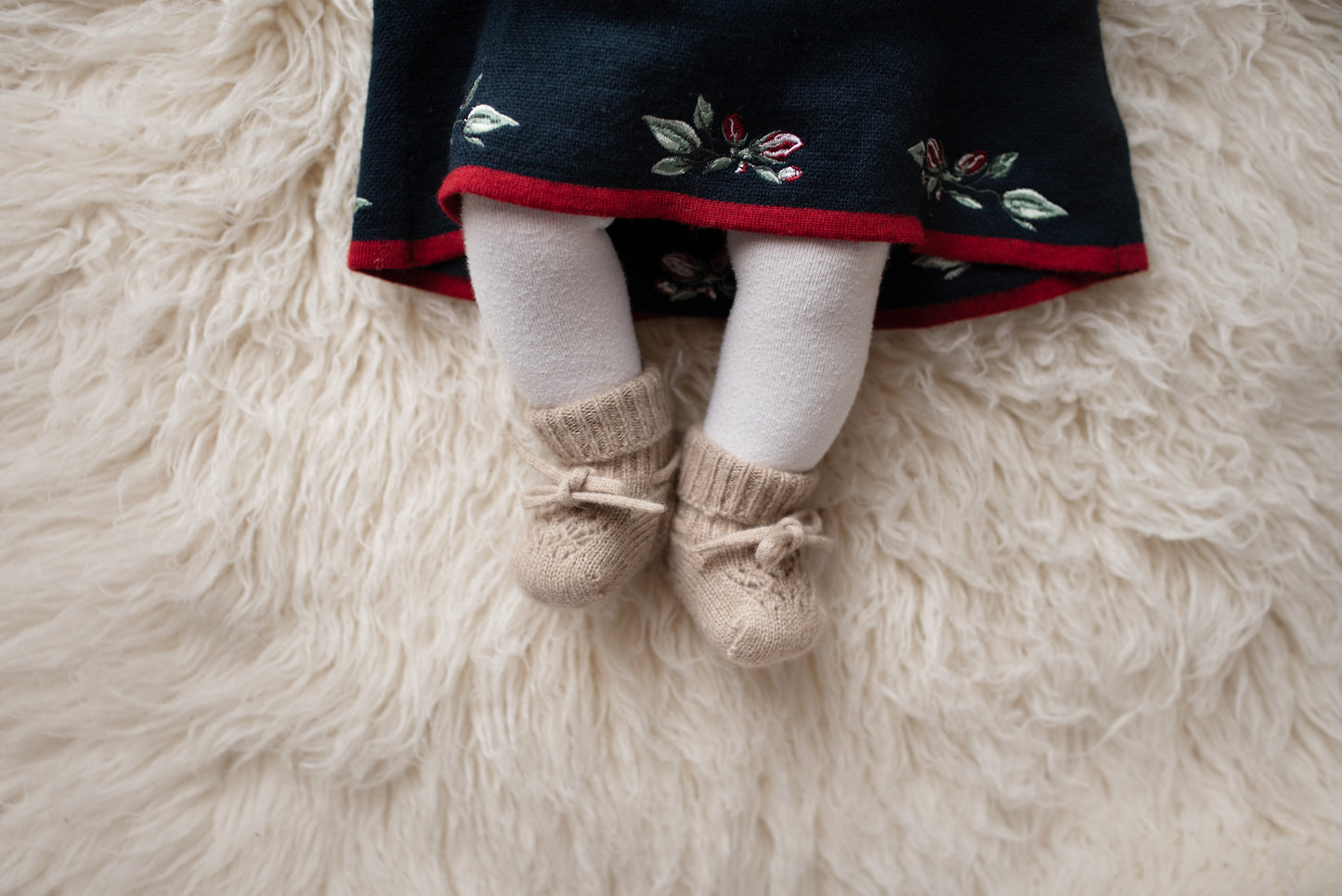 "Zuzu" Baby Cashmere Booties (0-6 months)