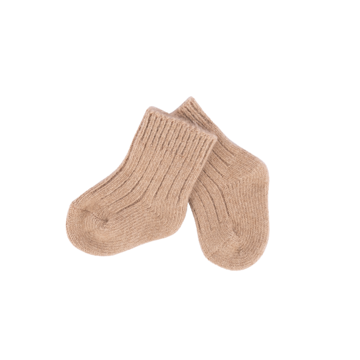 "Little Steps" Camel Wool Socks