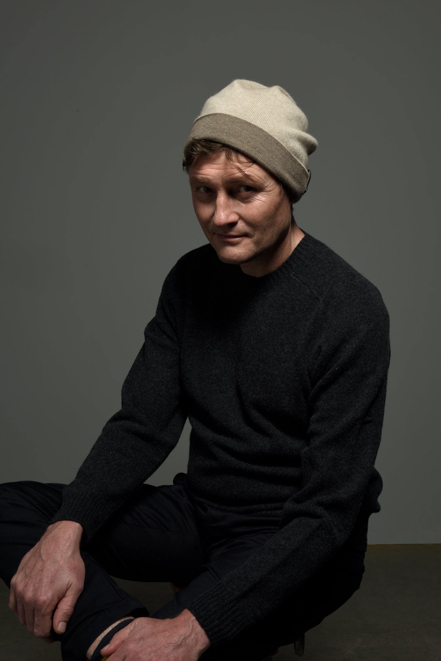 "Sibir" Reversible Cashmere Beanie