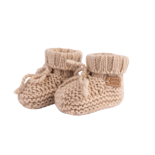 Handknitted Cashmere Baby Booties (0-12 months)