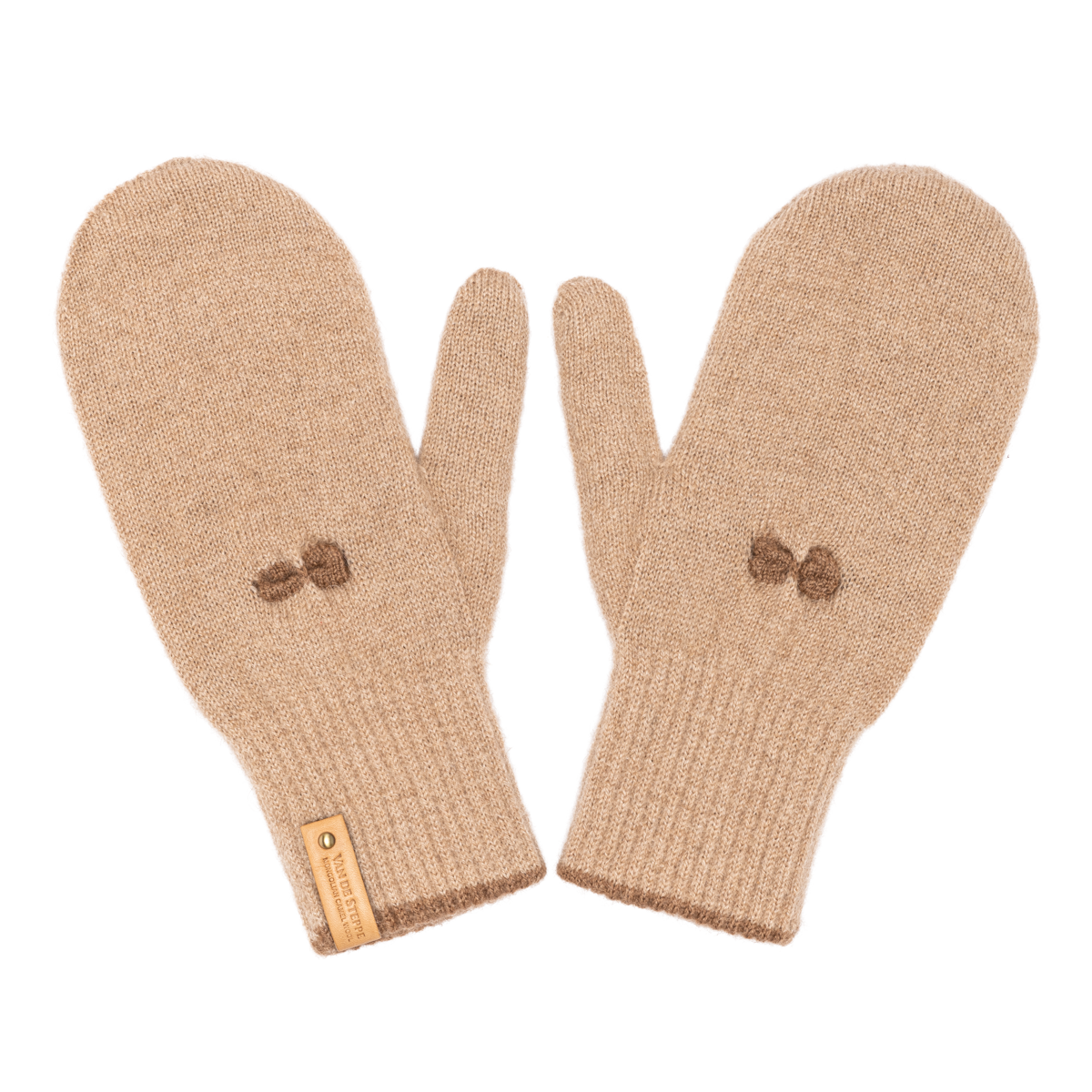 "Nomin" Camel Wool Mittens