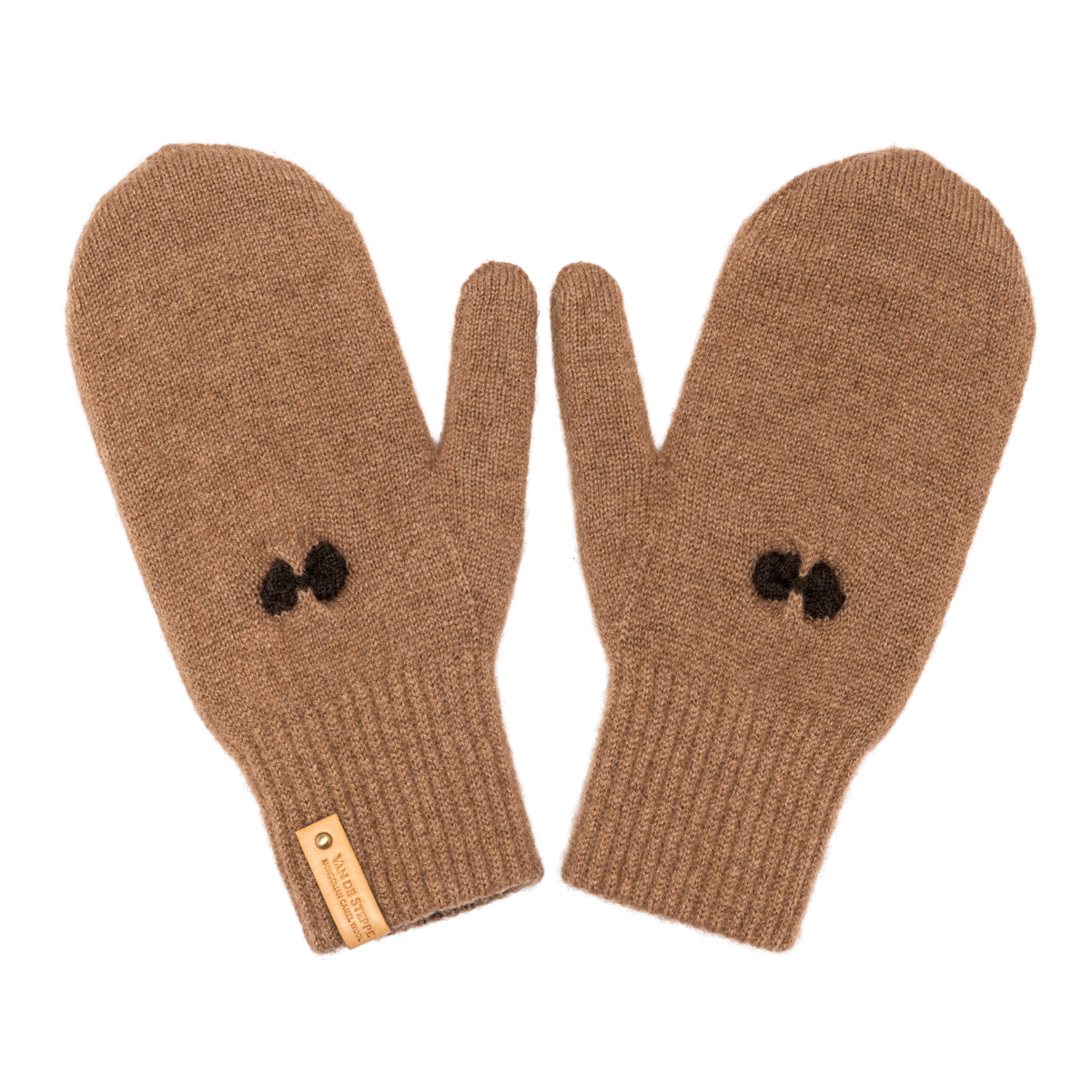 "Nomin" Camel Wool Mittens