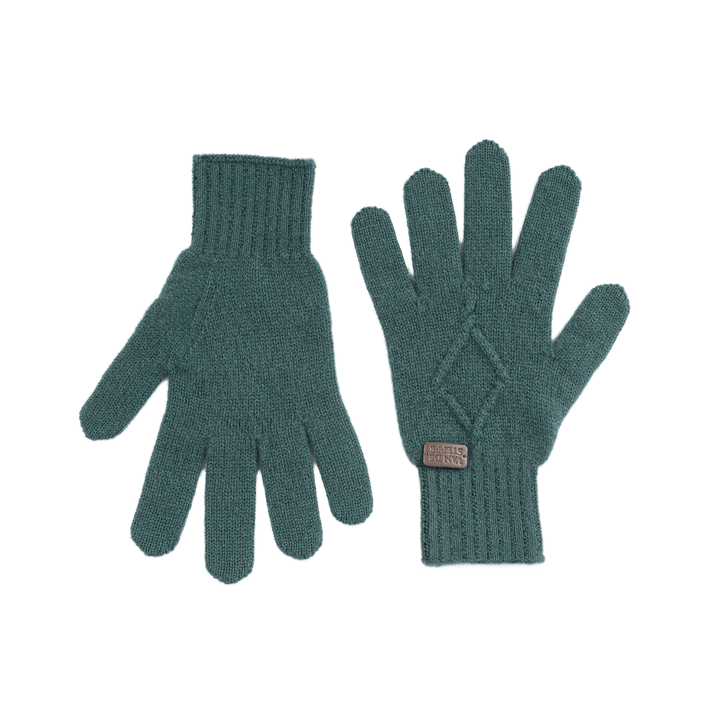Spade Knit Cashmere Gloves