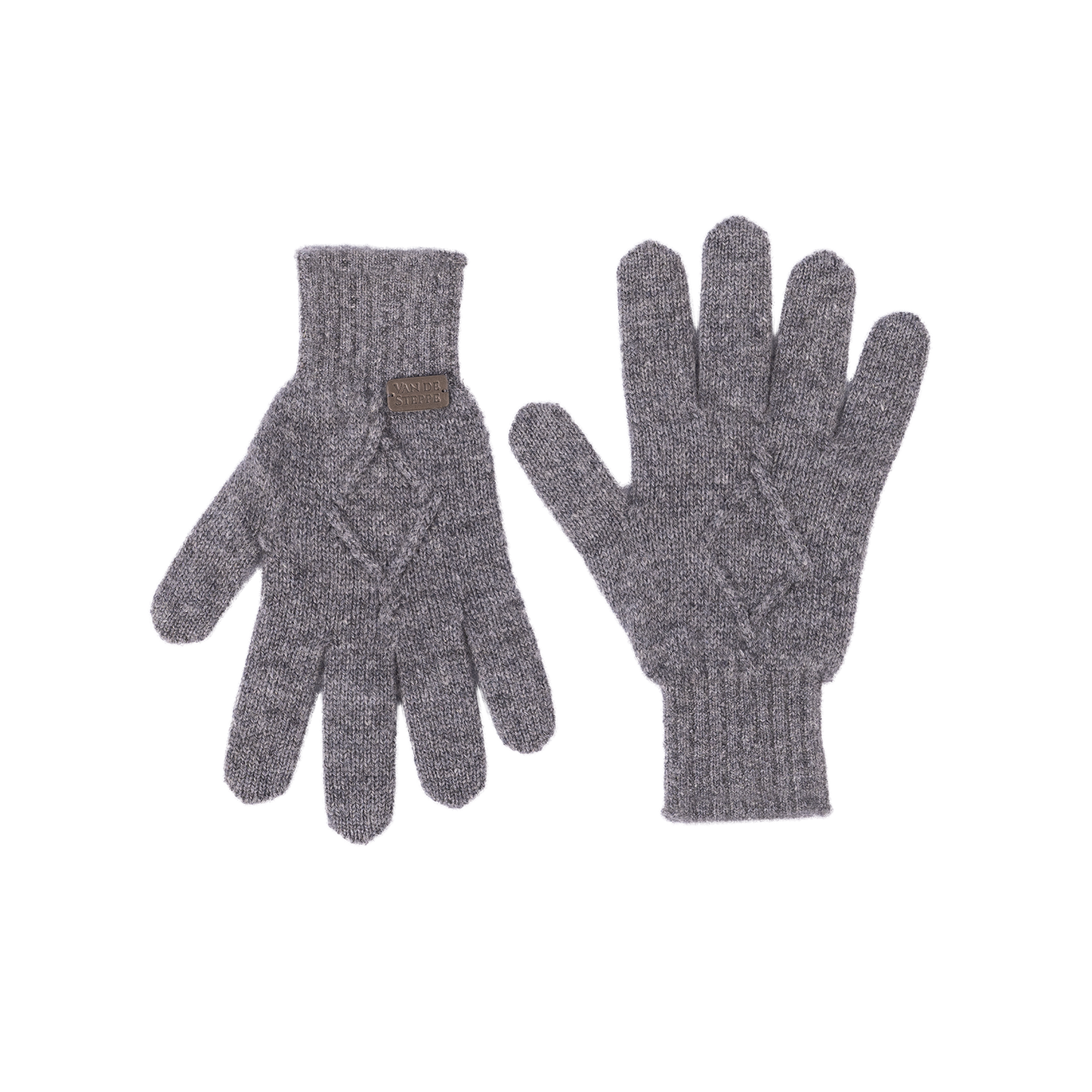 Spade Knit Cashmere Gloves