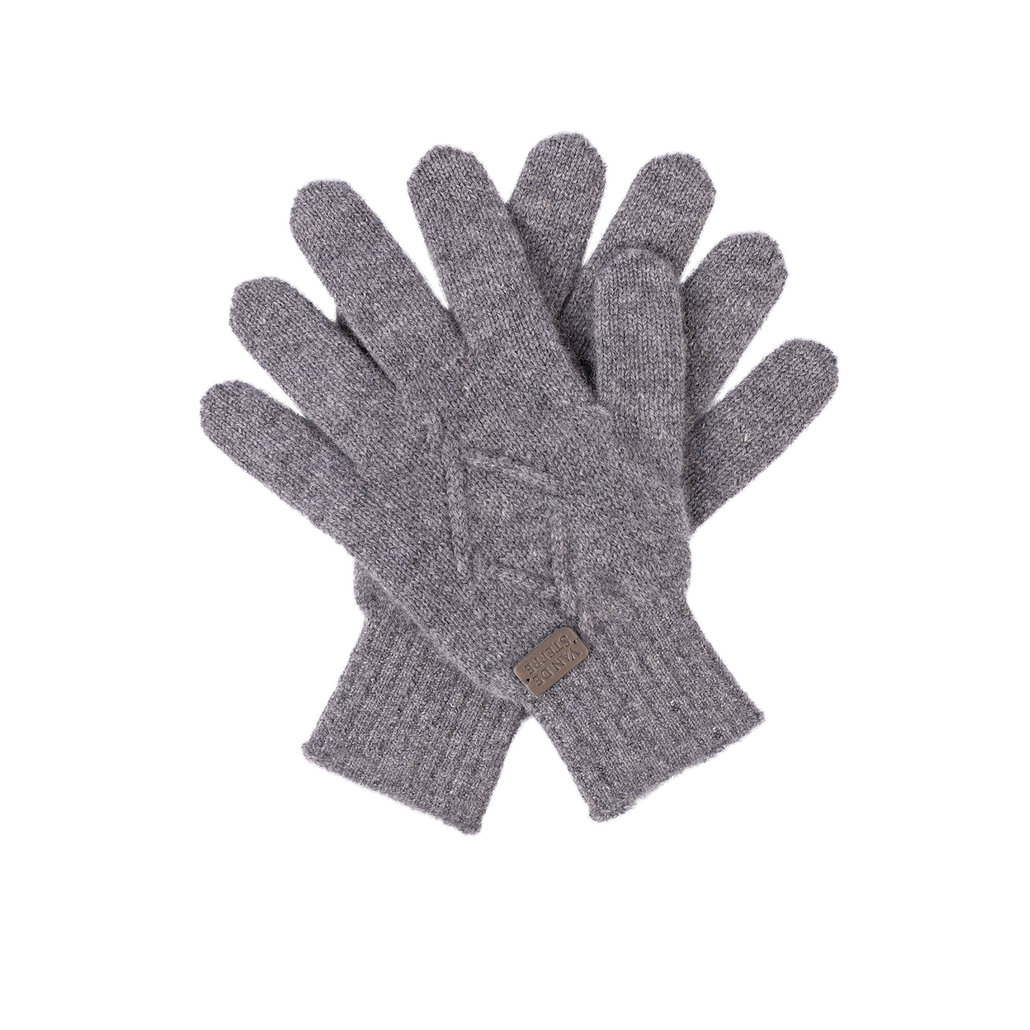 Spade Knit Cashmere Gloves
