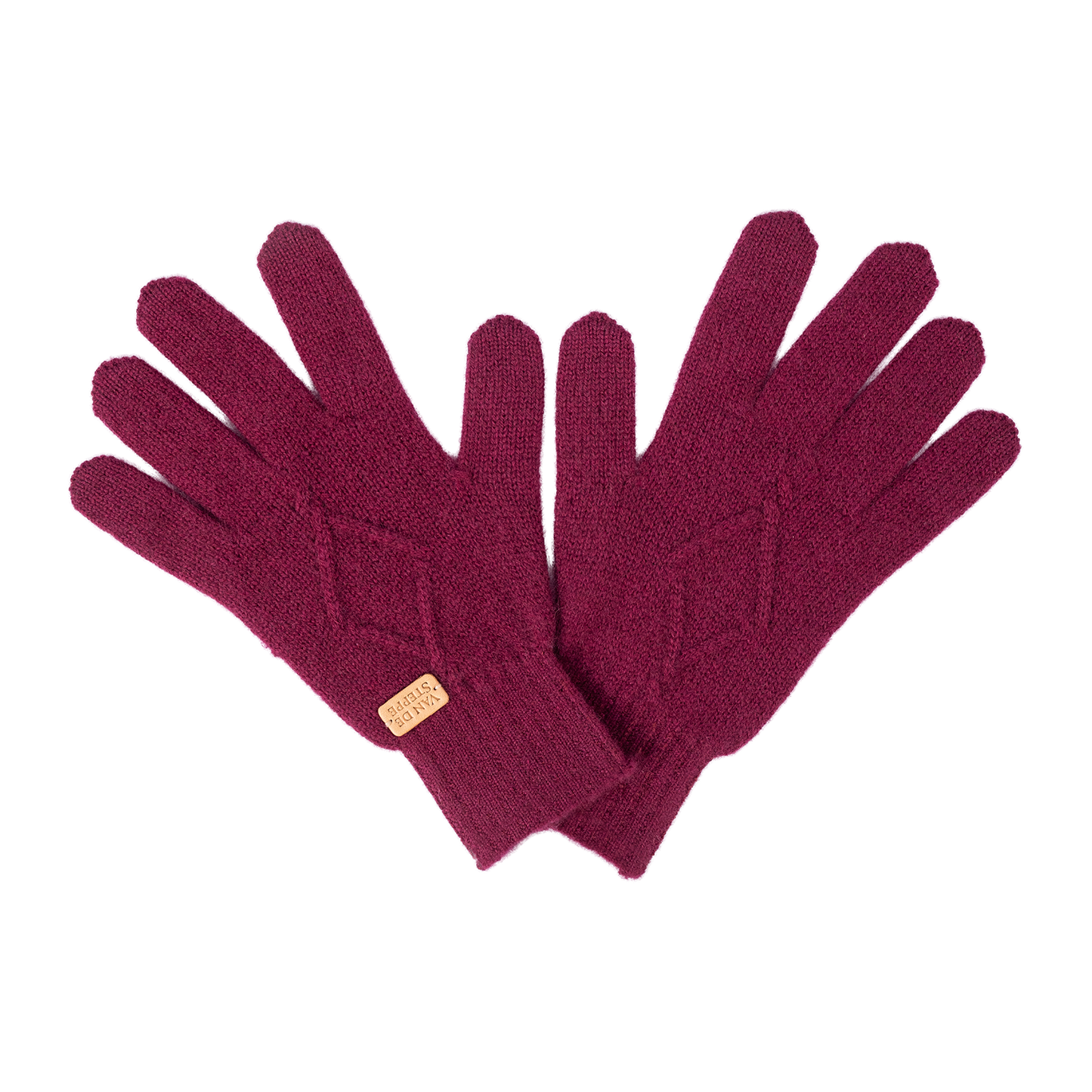 Spade Knit Cashmere Gloves
