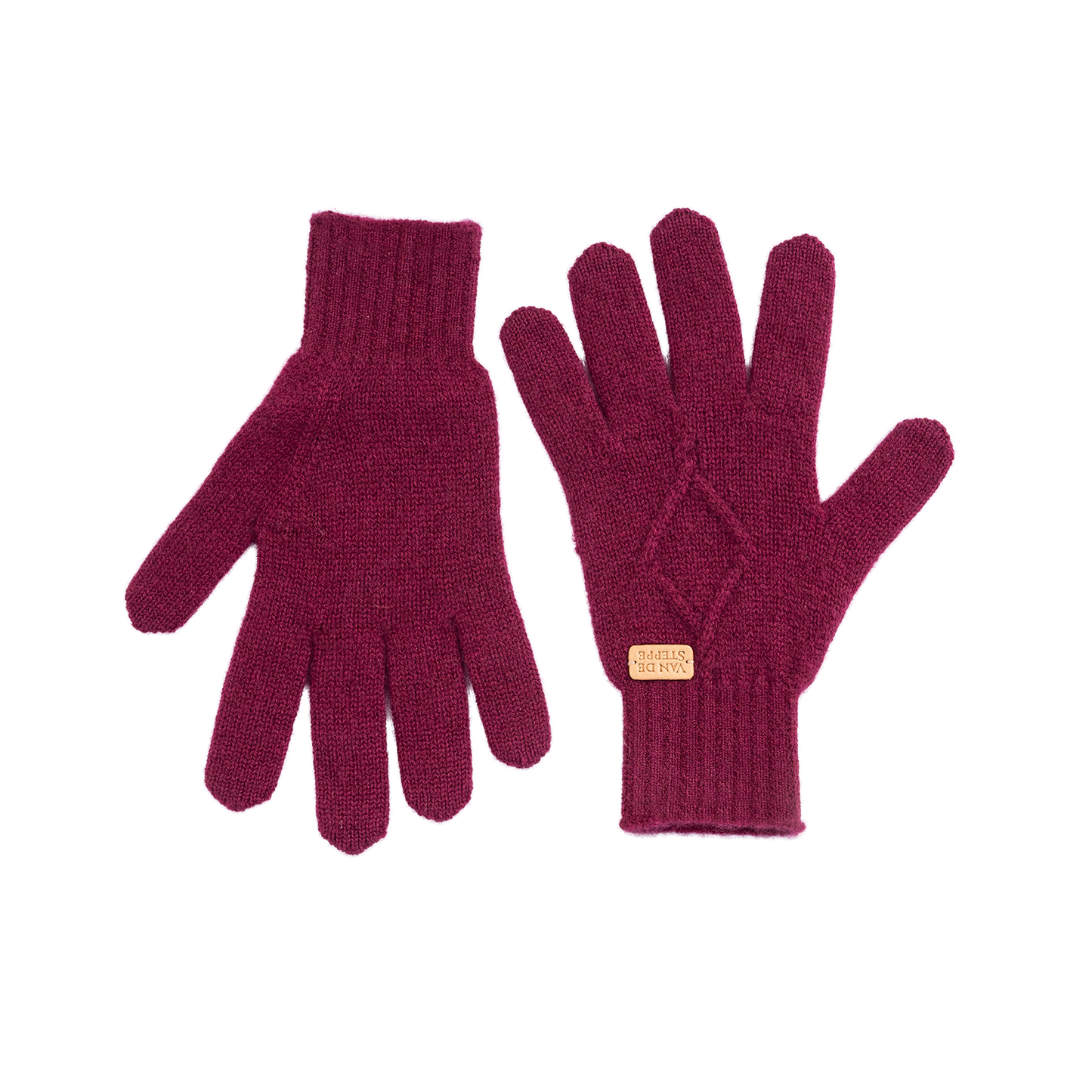 Spade Knit Cashmere Gloves
