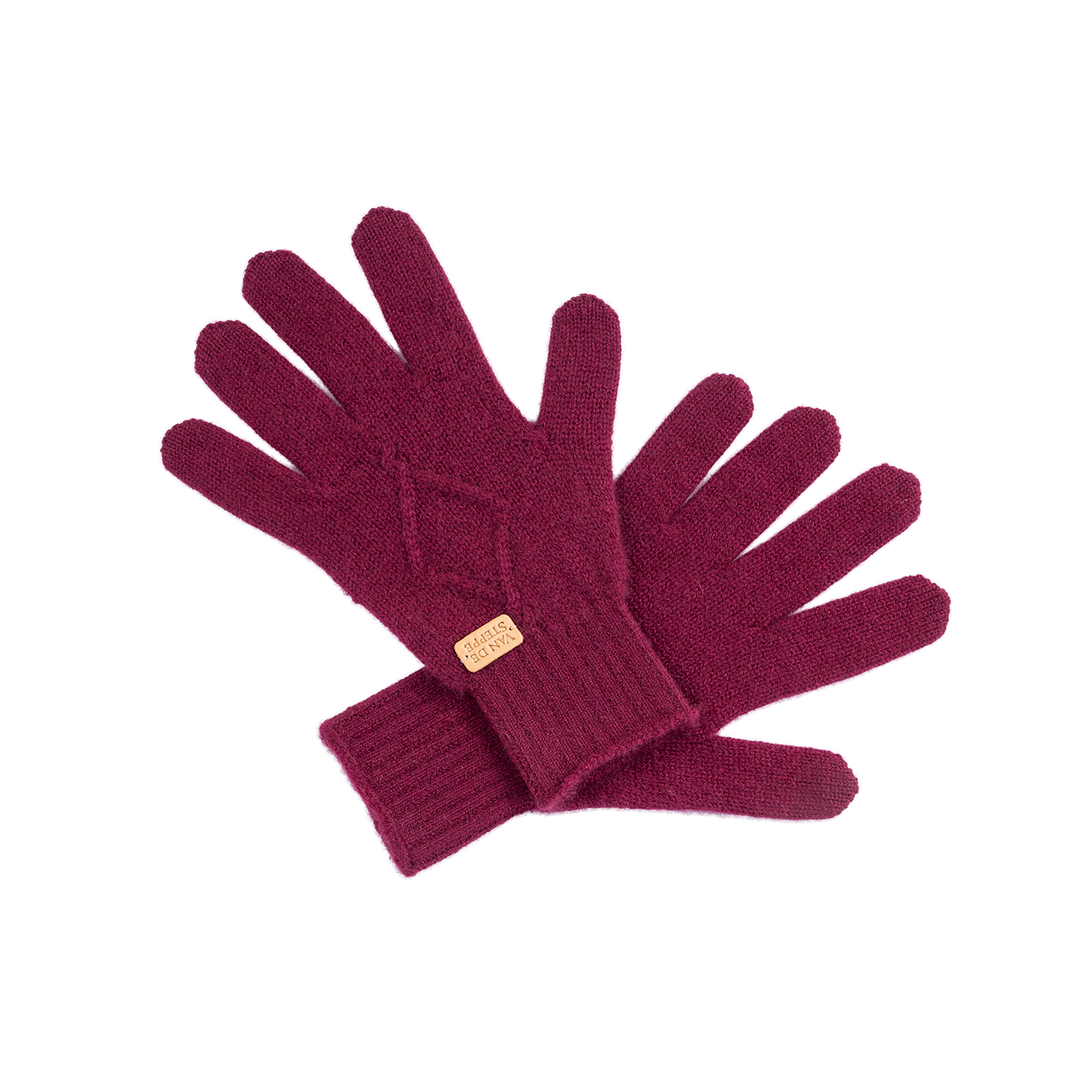 Spade Knit Cashmere Gloves