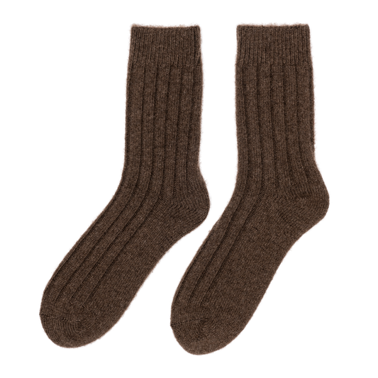 "Tod" Yak Wool Socks (Brown)