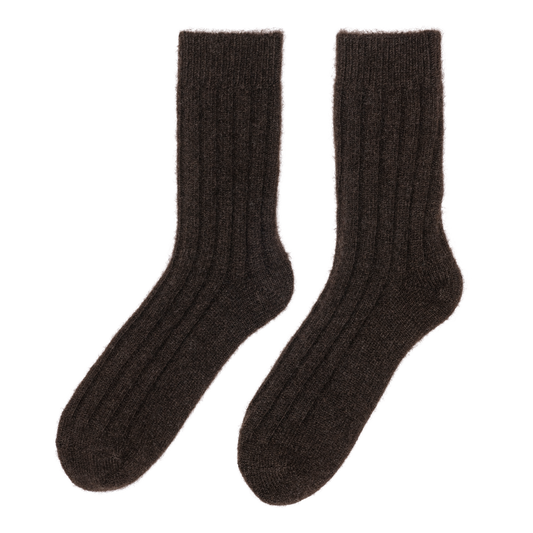 "Tod" Yak Wool Socks (Chocolate Brown)