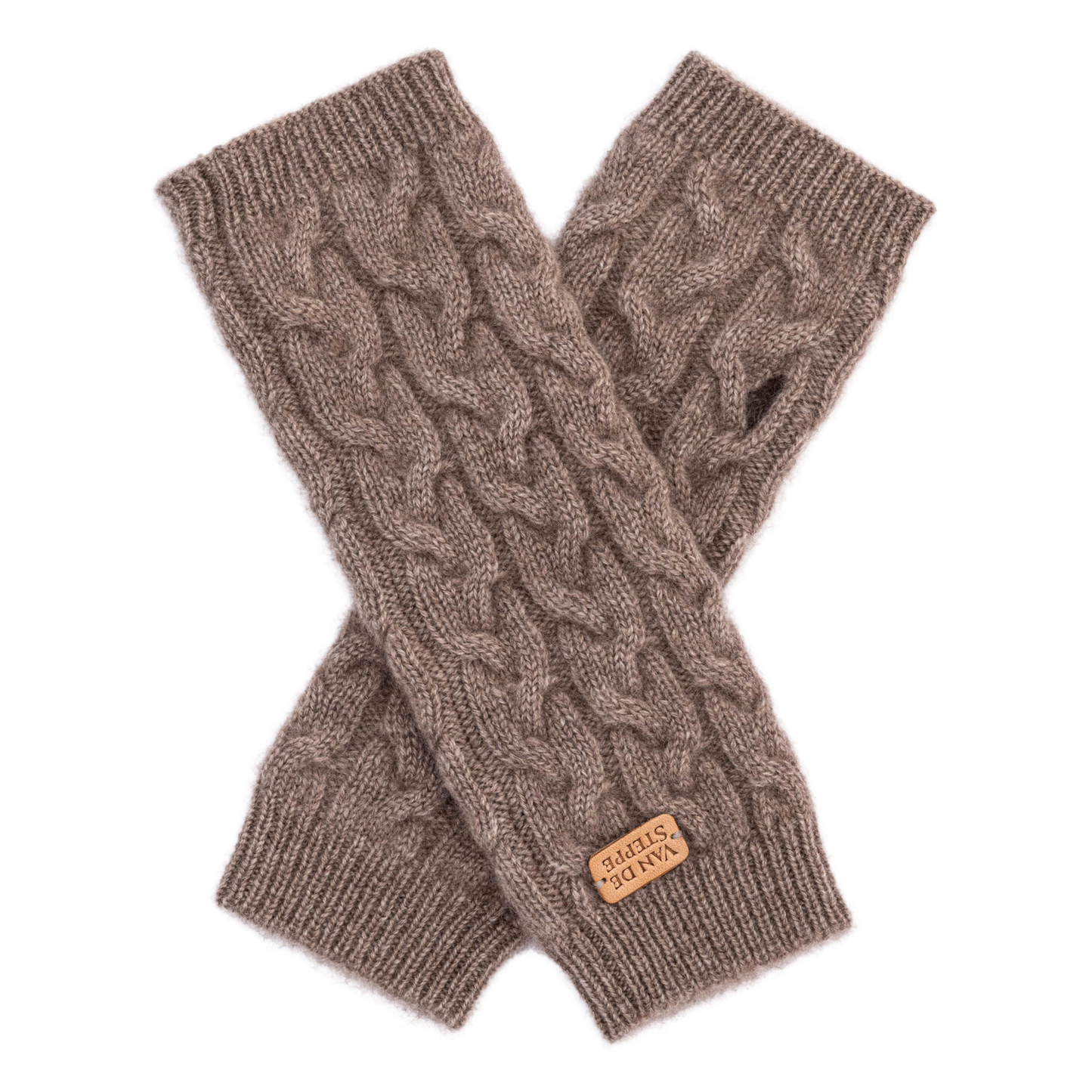 "Anou" Fingerless Cashmere Gloves