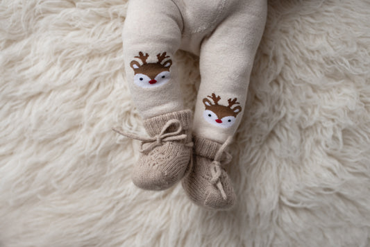 "Zuzu" Baby Cashmere Booties (0-6 months)