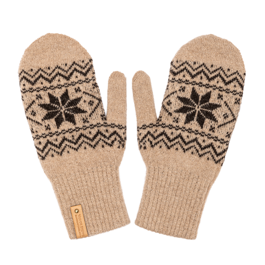 "Tsasan" Camel Wool Mittens