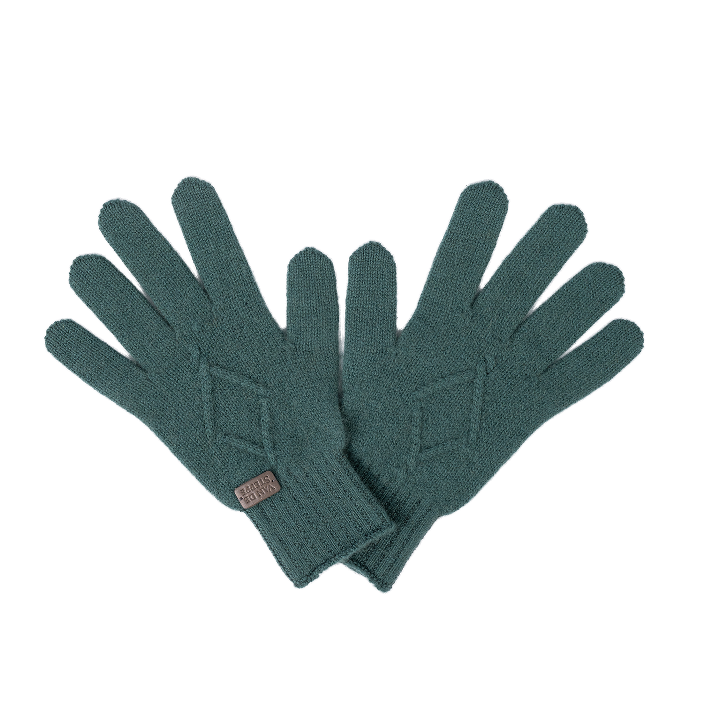 Spade Knit Cashmere Gloves